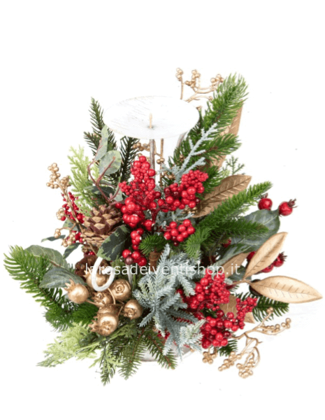 Centrotavola Berries 1 candela