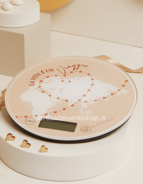 Bilancia digitale tonda Viaggio