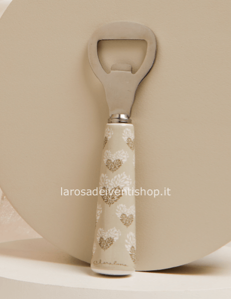25055 - Apribottiglie tema cuori dimensioni 13.5 cm - SCATOLA A SCELTA