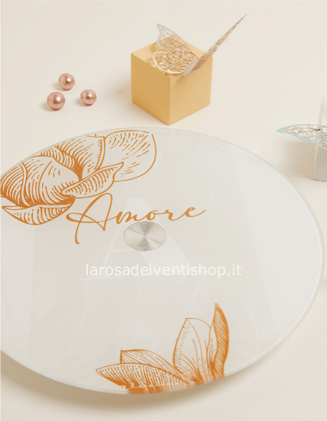 25062 - Vassoio girevole in vetro 