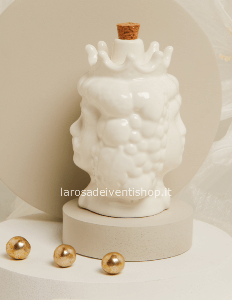 25075 - Oliera testa di moro dimensioni 8.5 x 8 x 12.6 cm  capacità 250 ml - SCATOLA A SCELTA