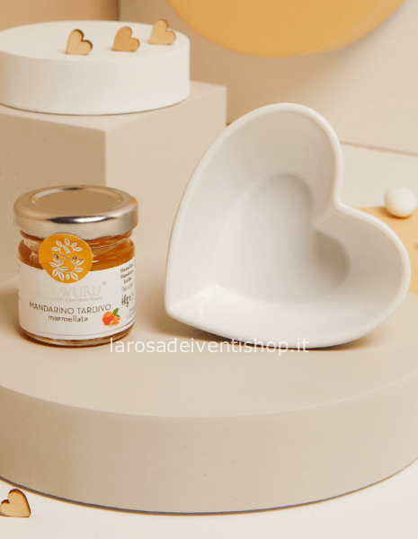 Ciotolina cuore e marmellata al mandarino
