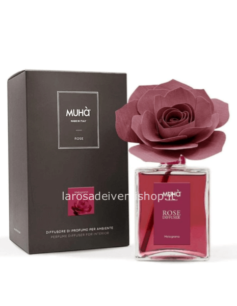 Diffusore Rose Bordeaux Melograno 200ML: 8cm x 10cm x 17Cm