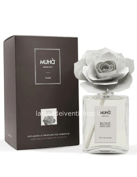 Diffusore Muhà Rose grigio Fiori di cotone 200 ml