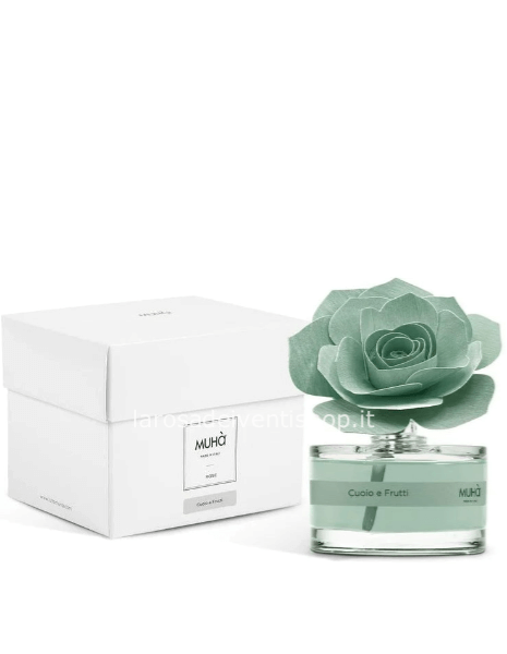 Diffusore Rose verde Cuoio e frutti 50ML: 9.2cm x 9.2cm x 9.6cm