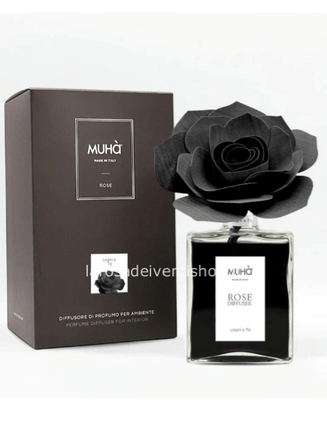 Diffusore Muhà Rose nero legni e tè 200 ml