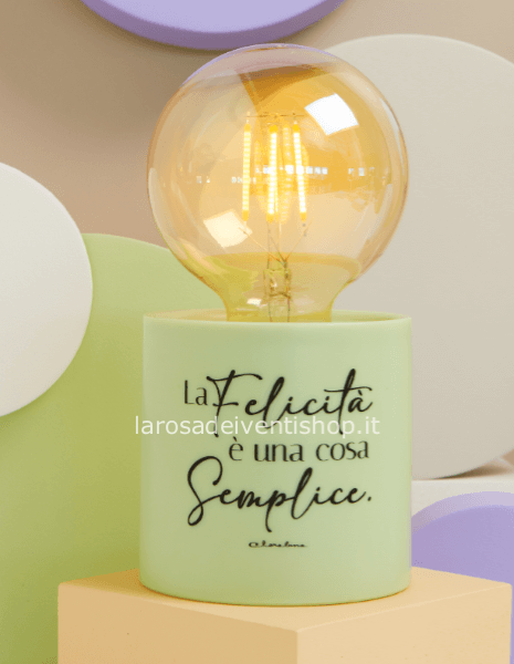 25176 - Lampada led Verde dimensioni 8.5 x 17 cm - SCATOLA REGALO