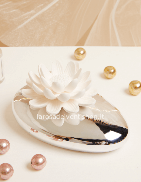 Diffusore fior di loto argento