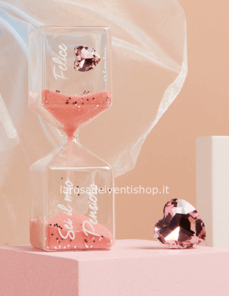 Clessidra rosa con cuore