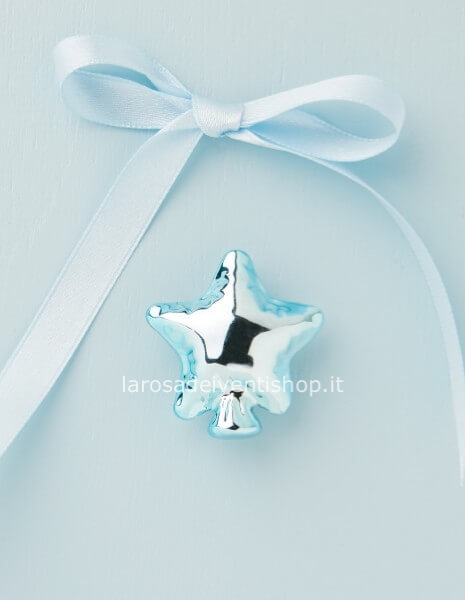 25302 - Applicazione calamita stella azzurra dimensioni 3.5x3.5x1.4 cm - NO SCATOLA