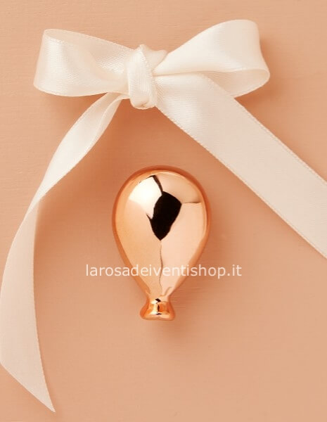 Calamita palloncino oro rosa
