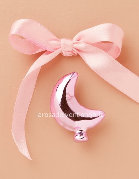 25318 - Applicazione calamita luna rosa dimensioni 3 x 4.2 x 1.5 cm - NO SCATOLA