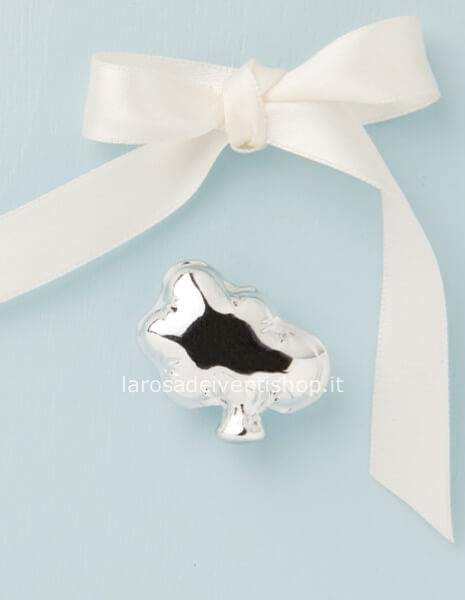 25321 - Applicazione calamita nuvola argento dimensioni 3.7 x 3.3 x 1.5 cm - NO SCATOLA