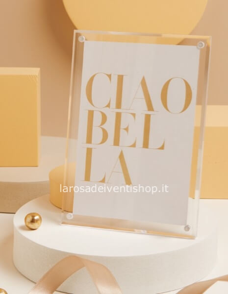 25338 - Portafoto plexiglass piccolo dimensioni 10 x 15 cm - SCATOLA A SCELTA