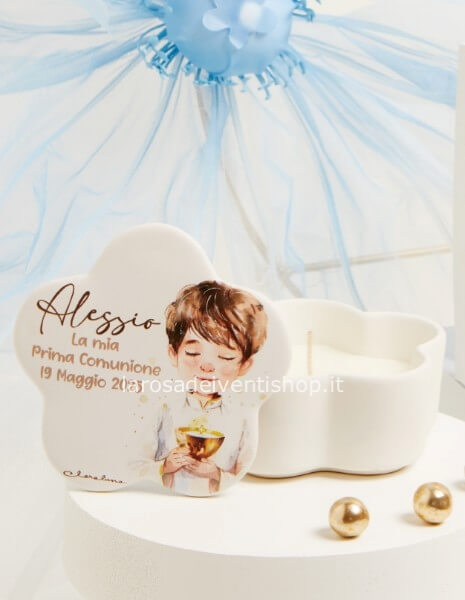 25369/CAND-Scatola fiore bambin0 personalizzabile con candela dim.10.8x10.8x6 cm - SCATOLA A SCELTA