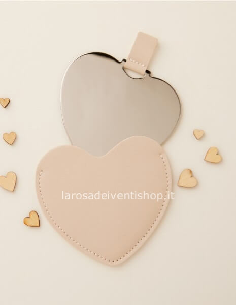 Specchietto cuore grigio