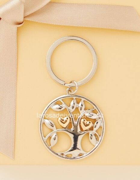 25554P - Portachiavi Albero piccolo diametro anello 2.5 cm - NO SCATOLA