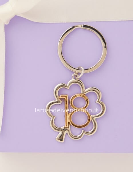 25567P - Portachiavi 18° piccolo diametro anello 2.5 cm - NO SCATOLA