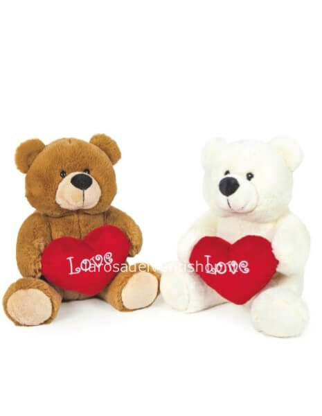 Orso Marrone con cuore Love dimensioni 25 cm