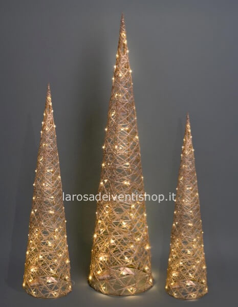 Cono in Ratten Oro - Piccolo dimensioni 15x15xh60 cm 