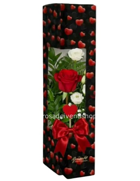 Everyday box Maxy Misure in cm:10x10xh 55 - Con 1 rosa